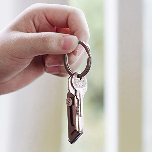 Image of FEGVE Titanium Key Chain Rings Split Rings 4 Pack - Durable, Lightweight and Corrosion-Resistant Keyrings for Home & Car Keys