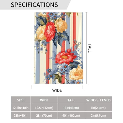 Drapeau de jardin grand format en tissu double face résistant aux fleurs d'extérieur - 3