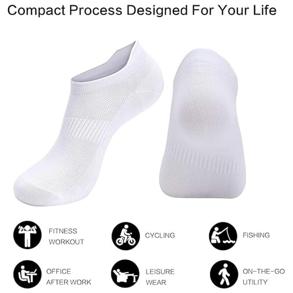 3 Pairs Ankle Socks for Women and men,Running Athletic Low Cut Tab Cushioned Sports Socks4