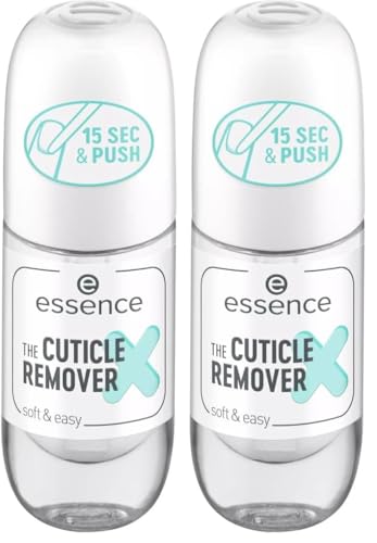 essence Quitacutículas THE CUTICLE REMOVER, expresión del resultado, resultado inmediato (8ml) (Paquete de 2)