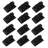 VILLCASE Soporte para Anillos de Joyería en Plástico Negro, 50 Unidades Diseño Inclinado para Exhibición en Ferias y Vitrinas de Fotografía