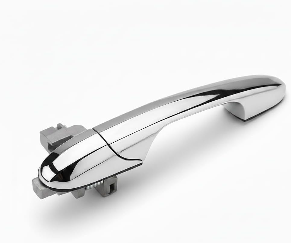 Keenso RightHand Drive Exterior Outside Door Handle, Front Left Passenger Side Front Right Driver Side Exterior Door Handle Chrome for 500 (Left Passenger Side)