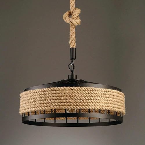 Chandelier Loft corde de fer E27 DANSAGE Roi pour sublimer un plafond haut - 3