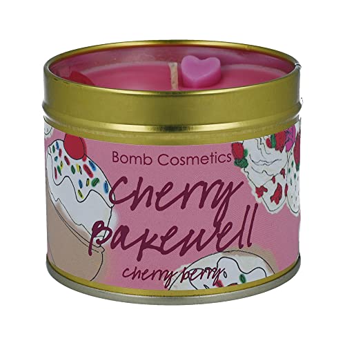 Bougie artisanale Cherry Bakewell Bomb Cosmetics cire de qualité - 4