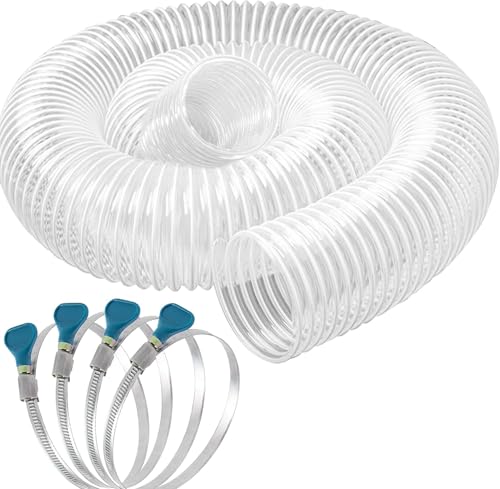 Qucship 4" x 10' PVC Dust Collection Hose, 4 Inch Dust Colle...