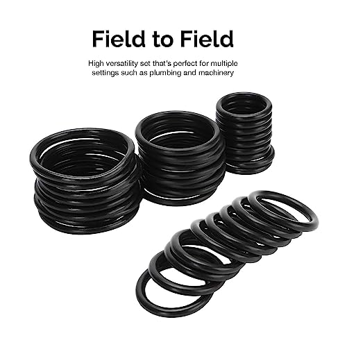 image for EZONEDEAL 419Pcs Imperial Rubber O-Ring Sealing Gasket Washer Seal Ass