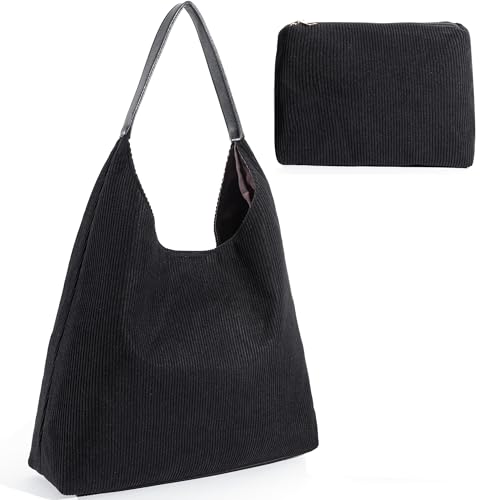 KESUDE Hobo Bag Damen Cord Handtasche Damen-Schultertaschen