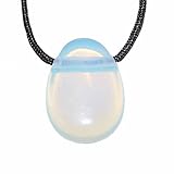 Opalith (Glas synthetisch) Anh&auml;nger flach ca. 25 x 17 x 10 mm mit Bohrung ca. 2,5 mm sch&ouml;ner Opal Schimmer.(4547)