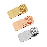 Contenu de l'emballage : vous recevrez 3 clips porte-stylos en métal, en or, argent, or rose. Dimensions : 3,3 x 1,5 cm. Compatible avec la plupart des stylos plume, crayons et marqueurs.