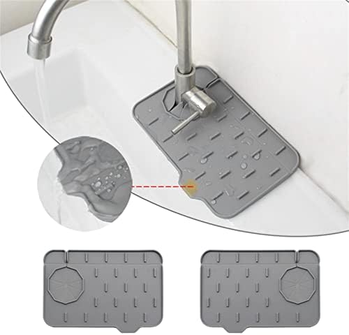 Amazon.com: 4 Pcs DIY Faucet Mat for Kitchen Sink - Fit 3 Hole Faucet-XL Size 23.6in *3.9in ...