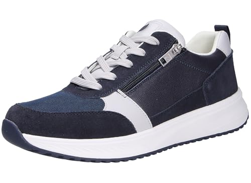 Chaussures à lacets homme Waldläufer H-Matti bleu pour soulager les pieds sensibles