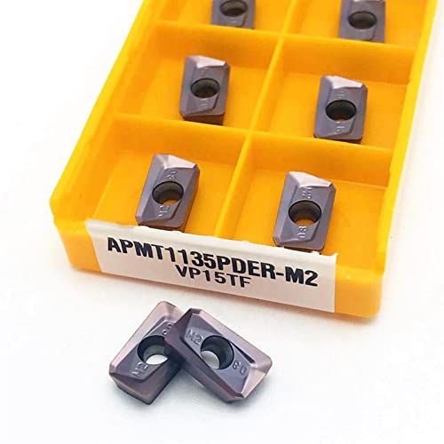 Inserto de carburo para fresado APMT1135 H2 VP15TF 50 piezas miniatura 5