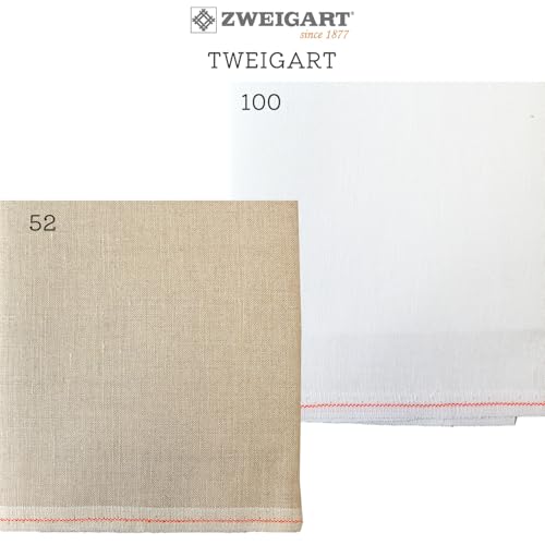 Toile Zweigart Edinburgh col. 52 pour point de croix compté