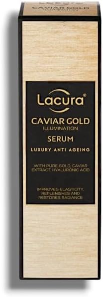 Lācurā – Aldi | Caviar Gold – Serum | Luxury Anti – Ageing with Gold Caviar Extract and Hyaluronic Acid | 30mL [IMPERFECT BOX]