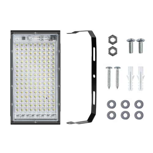 200W Projecteur LED Projecteur Étanche Applique Murale Projecteur LED Haute Luminosité LED Réverbère Lumière Industrielle(Cool White-200W)