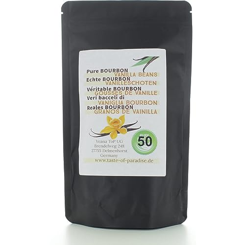 Vaynilla Bourbon Vanilleschoten (50 Stk. - 10-11 cm) 100% natural aus Madagascar