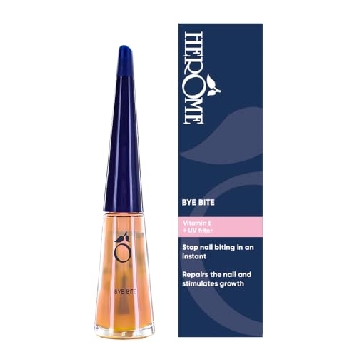 Herome Bye Bite - Nagellack Gegen Fingernägelkauen - für Erwachsene (auch Männer) und Kinder - 10ml.