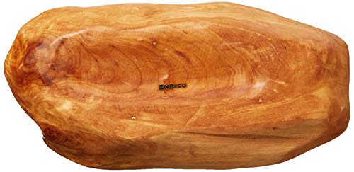 Enrico Root Wood 3-Section Server, Small Appetizer Tray, Brown, 14" Long #TOP2