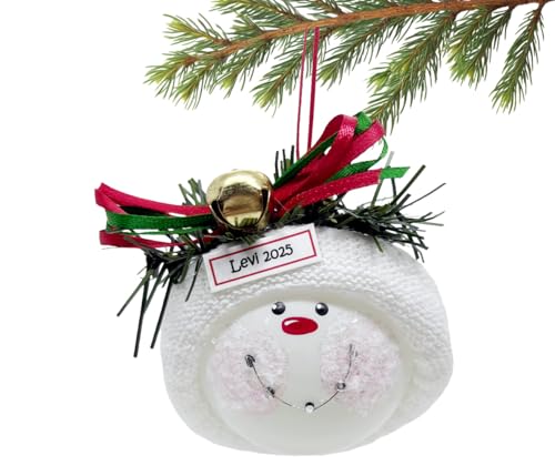 Braces Christmas Glass Ornament Jingle Bell Hand Painted Handmade Personalized