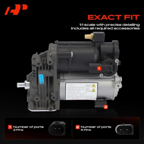 A-Premium Air Suspension Compressor Compatible with Land Rover Discovery 2017-2021, Range Rover 2018-2021, Range Rover Sport 2018-2022, Replace# LR095838, LR083993 by A-Premium - Image 3