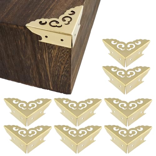 Image of Geesatis Corner Protectors,Guard Cabinet Furniture Corner Bumpers,Gold