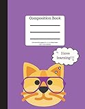  Composition Book 100 sheet/200 pages 8.5 x 11 in.-Wide Ruled-Cats I Love: Learning  Pet Cat Notebook for School  Student Journal  Kitten Writing ...  Kitty Writing Notebook Soft Cover Notepad