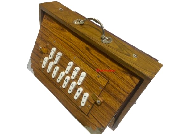 Shruti Box – 13 Keys | Teak Wood Shruti Box with Carry Bag | Ideal for Classical, Meditation & Singing Tuned to 440Hz-image-20
