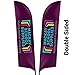 Custom Advertising Flags for Outdoor, Premium Feather Flag Banners with Your Logo and Message, swooper Flag Banner (15, Double Sided)