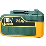 18V 2000mAh Compatible For TECCPO MLK5X-1104 HS40 2104N Electric Saw Bolt Driver Grinding Machine Electric Tool...