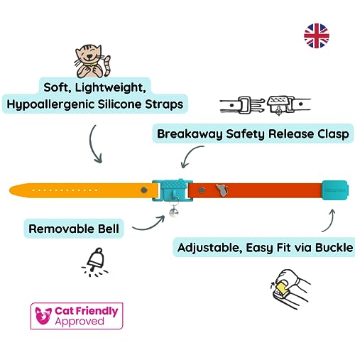 Image of Kittyrama Copacabana Cat Collar. Award Winning. As Seen in British Vogue. Other Styles and Colors Available. for Adult Cats