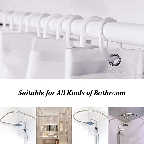 DDS-DUDES Waterfall Shower Curtain, Garden Spring Natural Scenery Forest Waterproof Shower Curtain for Bathroom 12 Plastic Hooks 71 * 71 inches (A17) by DDS-DUDES - Used condition - Image 7