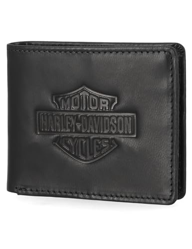 Image of Harley-Davidson Men's Genuine Leather Rfid Blocking Wallet