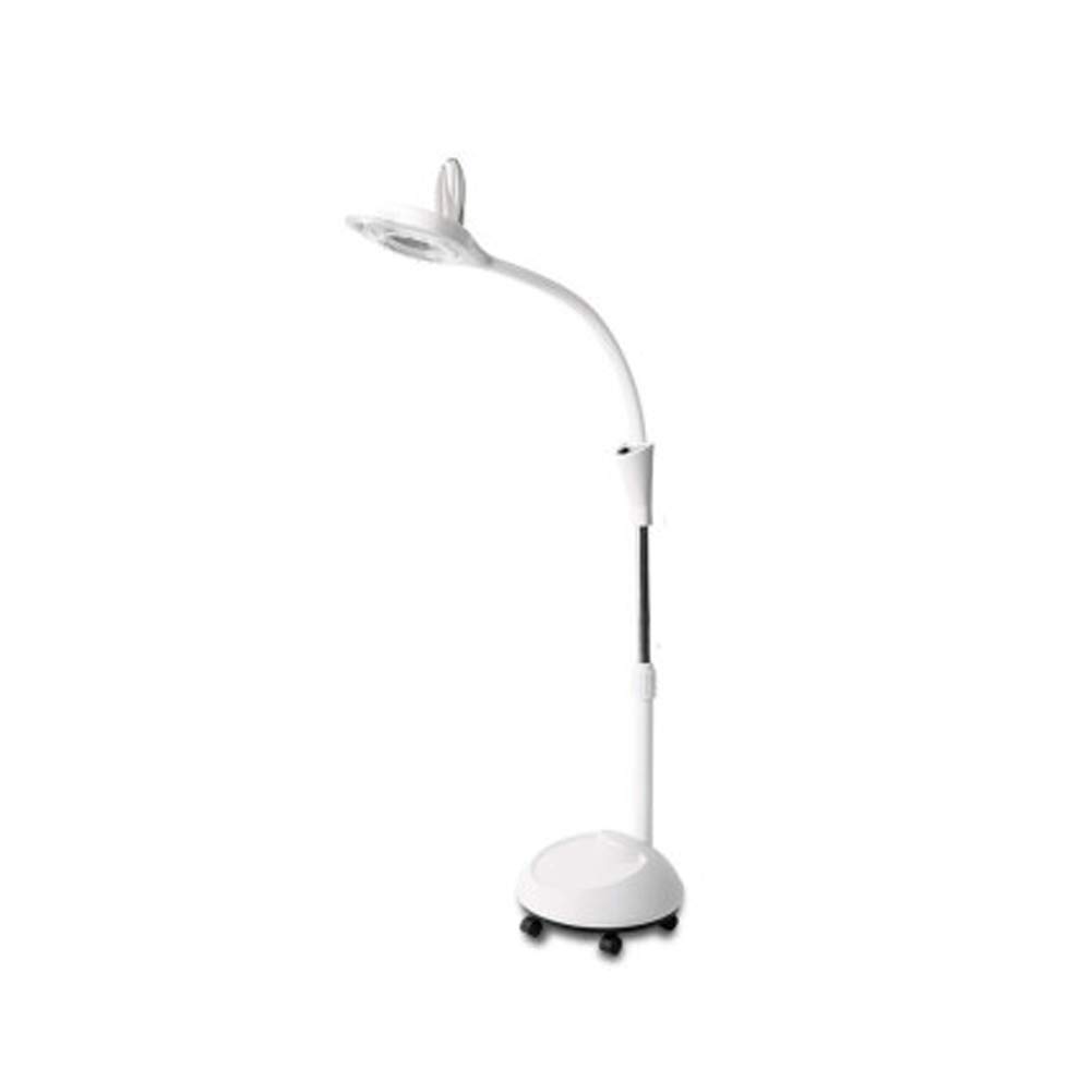 Lupa, lampa LED do tatuażu, lampa kosmetyczna, zimne światło, 18-krotna lupa, lampa podłogowa do tatuażu, brwi, lampa bezcieniowa, możliwość podnoszenia i opuszczania, lupa podł(B