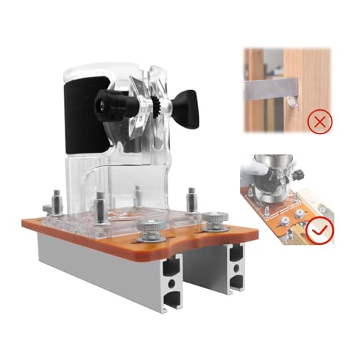 Wood Trimmer Router Base Tool, 2 in 1 Compact Wood Palm Routers for Inside Diameter 65mm Base Router Slotting Bracket Slotted Base and Fastening Bracket for Carbinet Closet Furniture