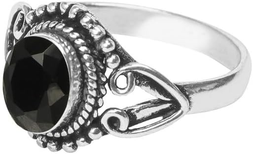 Gemstone Ring, Silver Ring, Silver Overlay Handmade Ring, Bohemian Jewelry, Silver Ring For Women Girls All Size US, Anniversary Gift, Gift For Her, Christmas Gift - Image 3