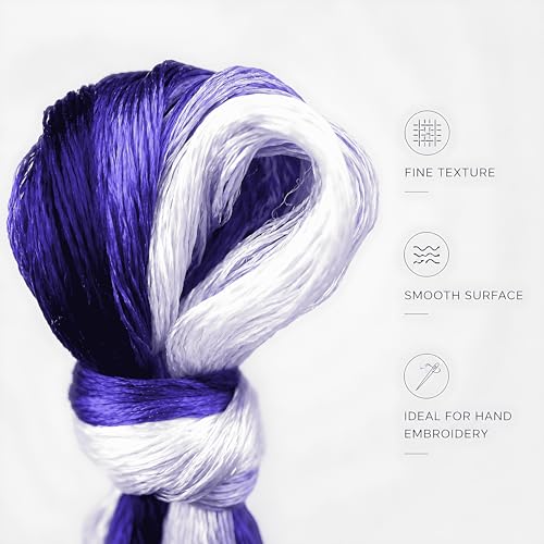 Image of MIINGGUXIUYI Mulberry Silk Floss Embroidery Thread Floss-Cross Stitch Threads China Silk Woven Jewelry Threads DIY Sewing Kits (96)