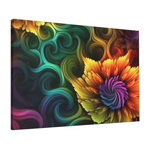 Décoration murale fleurie pour illuminer une chambre à coucher avec des fleurs colorées