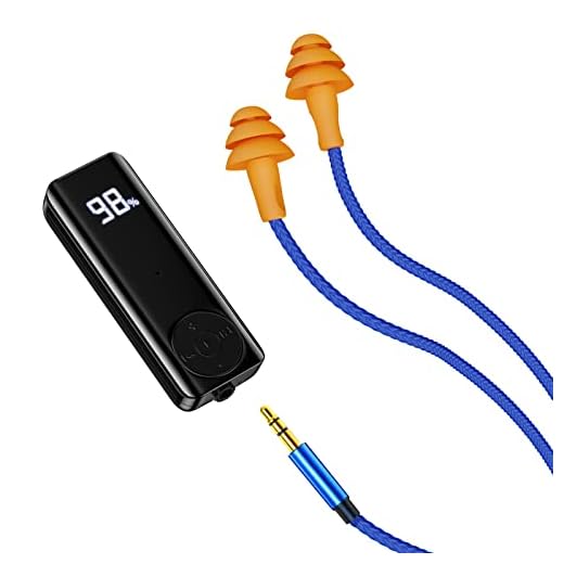 Bluetooth Ear Plugs Headphones for Work, Wireless Earbuds with 60H Battery Bluetooth Adaptor, Noise Cancelling Earplugs, Bluetooth Earphones with Mic & Control, for Motorcycle Riding Construction Work