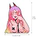 2PCS Anime Power Cartoon Peeking Vinyl Decal Sticker, 5.2 X 5 Inch Sexy Girls Anime Peeker Car Accessories Decal for Window Trunk Laptop Luggage Campervan Bumper Waterproof Decor