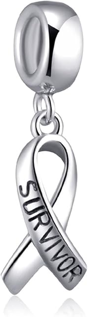 Dangle Pendant Charm-925 Sterling Silver Italian Horn, Puerto Rico Flag, Survivor Cancer Ribbon, Halloween Witch, Dog Pawprint, Shoot for the Moon, Triangle Smile Beads, fits European Charms Bracelet, Gifts for Women/Friends/Children