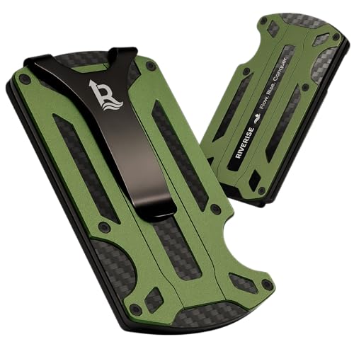 Slim Aluminum Wallet – RFID Blocking Tactical Card Holder – Minimalist Travel Wallet for Men