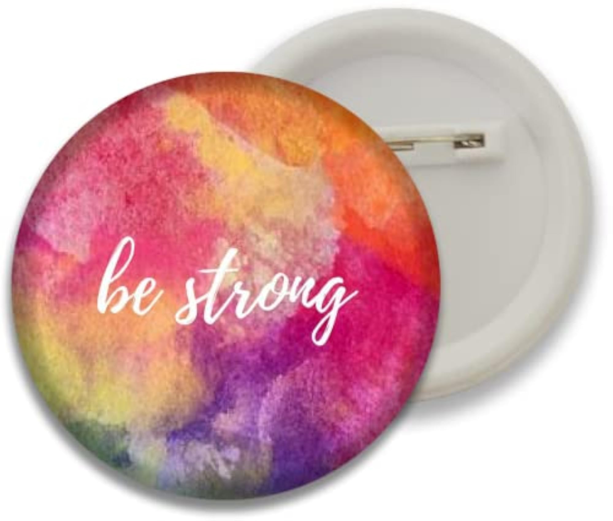 Inspirational Motivational Button Badge, 58mm Pin Back Badge with Quotes