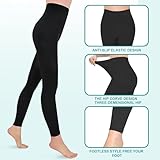 Evolyline Medical Compression Tights for Women & Men 15-20mmHg, Footless Compression Pantyhose Opaque Graduated Support Tights Compression Stockings for Varicose Veins Edema Flight Nursing - Image 7