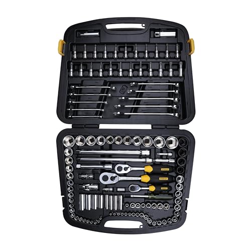 STANLEY 91-931 120-Piece Master Tool Set with Compact Case for Easy Transport & Storage for Home, DIY & Professional Use, 6 Months Warranty, YELLOW & BLACK (B00OB5HKW6) Amazon Price History, Amazon Price Tracker
