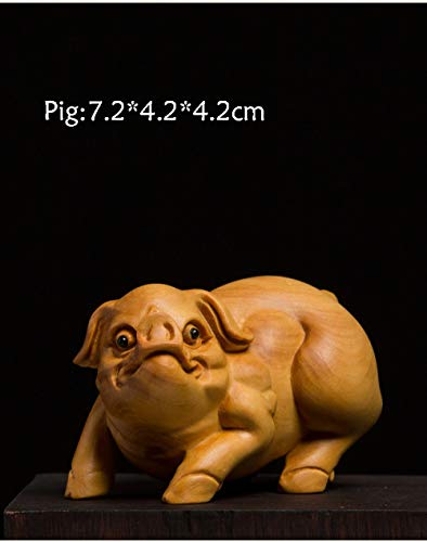 Sculpture sur bois du Cochon pour harmoniser et décorer votre salon