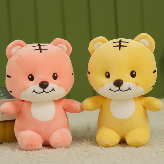 Image of SCOOBA Baby Tiger Yellow Soft Toys for Kids Babies 25cm (Baby Tiger Yellow)