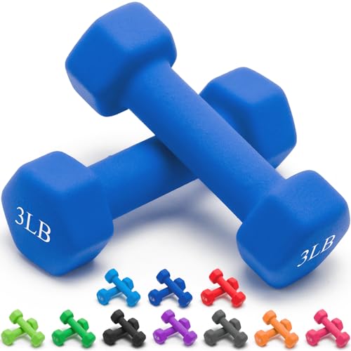 Portzon Weights Dumbbells 10 Colors Options Compatible with Set of