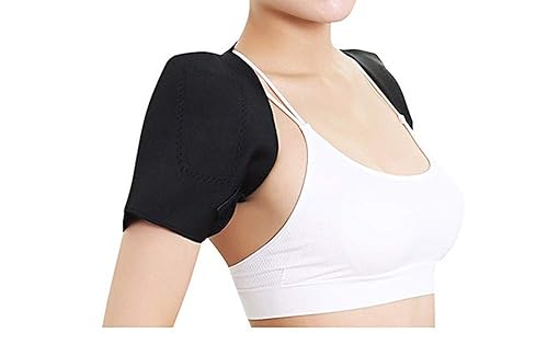 Vista 13 de ITODA Manga de compresión cálida de punto de doble hombro abrigo recuperación oficina hogar tejido cachemira guardia para manguito rotador hombro