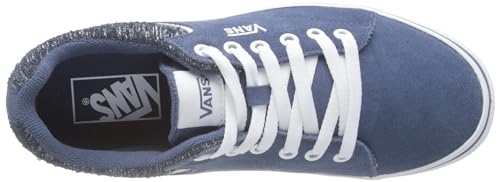 Vans Vans Women's Seldan Platform St Sneaker, Suede Foil Vintage Indigo, 10.5