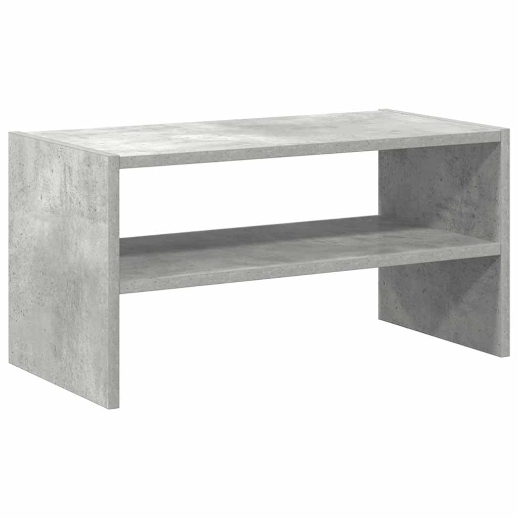 Scarpiera impilabile, grigio cemento, in legno, 60 x 30 x 30,5 cm